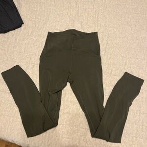 Lululemon Olive Green High-Waisted Leggings
